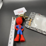 Marvel Spiderman Figure Keychain W/ Logo Plastic ID Case