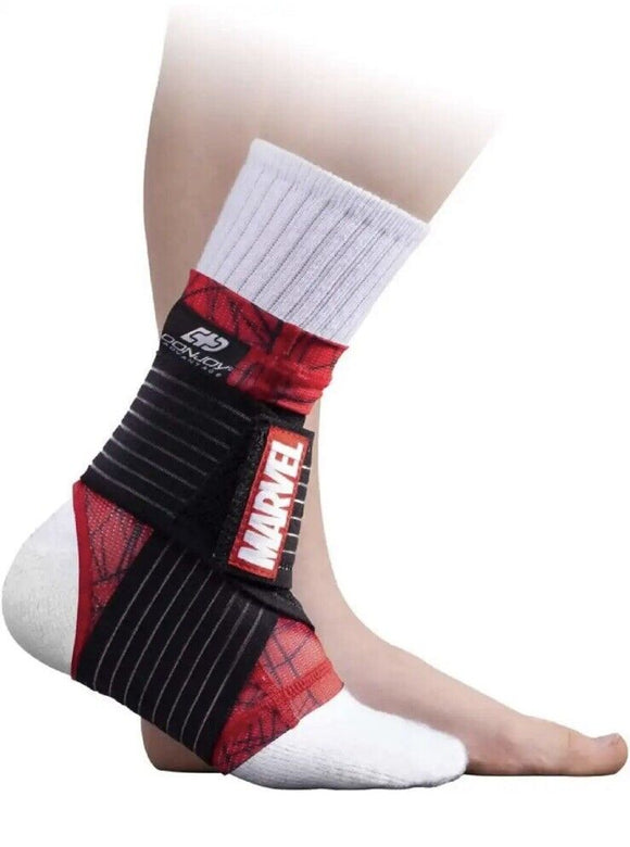 Marvel Spider-Man Ankle Sleeve w/Compression Figure 8 Straps YOUTH