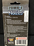 Zombie Costume Nails - Fake Press On - Grey Crackle - Walking Dead