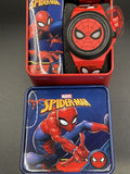 Spiderman Youth LCD Watch Light Up Face That Flips up to LCD Display Red Band