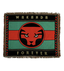 Marvel Wakanda Forever Flag Throw By Heroes & Villains 48" x 60"