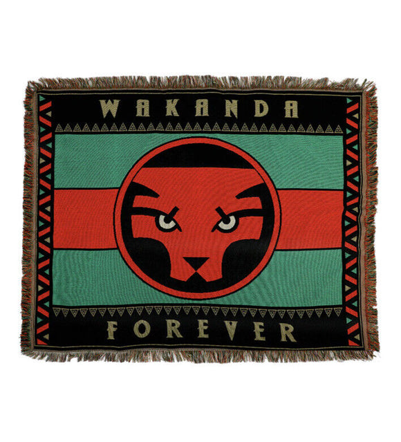 Marvel Wakanda Forever Flag Throw By Heroes & Villains 48