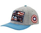 Bioworld Marvel Captain America Flag Patch Elite Flex Snapback Hat NEW