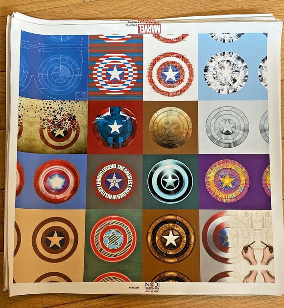 Marvel Avengers Captain America Shield 75th Anniversary MRV1458  Canvas Only