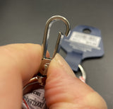 Marvel Spiderman Keychain W/Key Loop & Hook Clasp