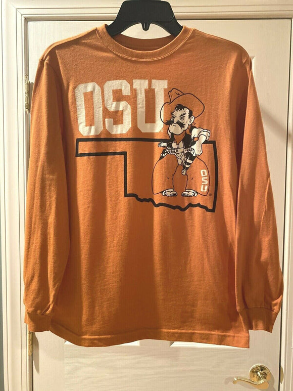 OSU Cowboys Long Sleeve T-shirt Yourh Large Orange