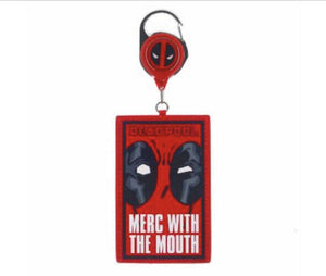 Marvel Deadpool Merc With The Mouth Clip Retractable Lanyard