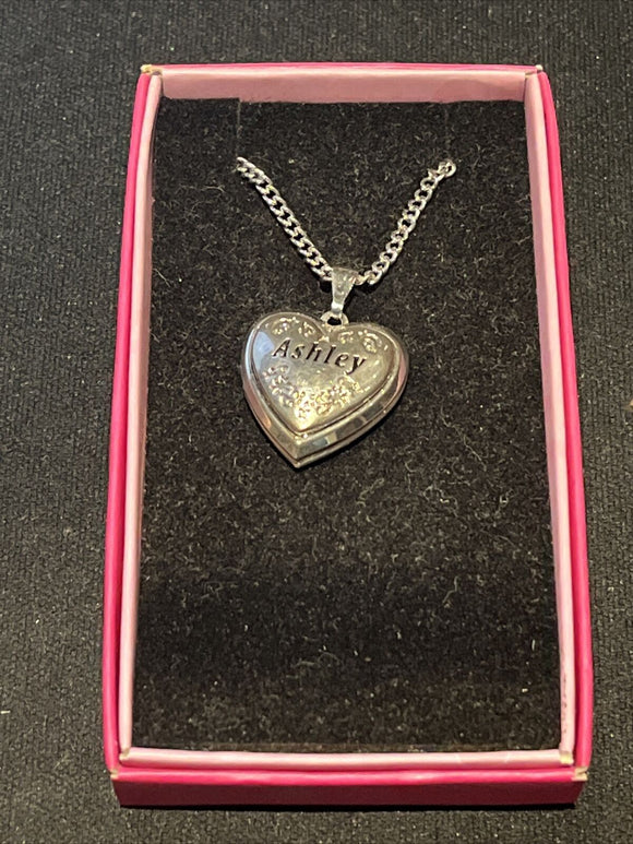 Heart Picture Locket With Love Necklace 16-18