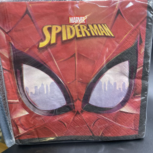 Marvel Comics Spider-Man 16 Ct Paper Luncheon Napkins Free Shipping