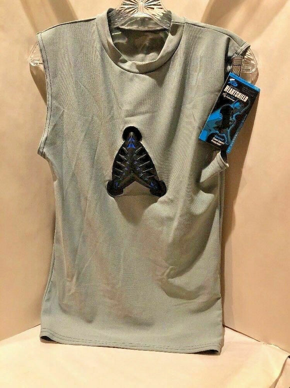 XO Athletic HeartShield Heart Protector Vest Grey Teen XL