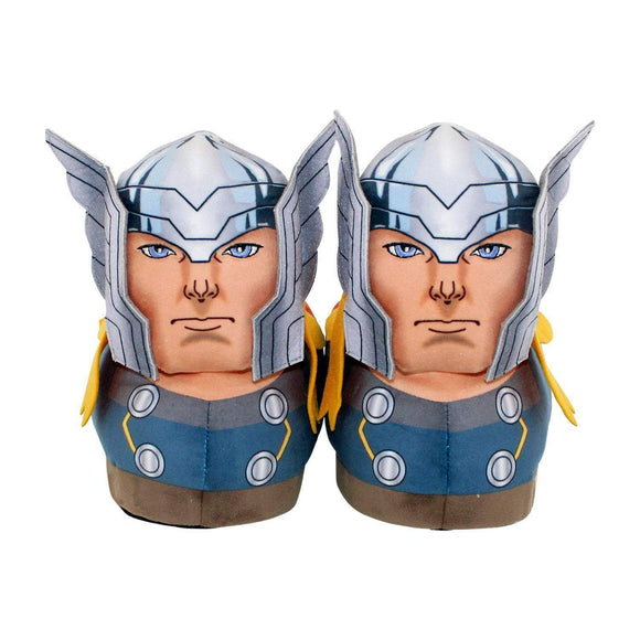 Happy Feet Thor Marvel Soft Plush Slippers Size XS - Child  7.5-12 NEW