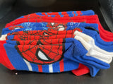 Marvel Spiderman Face Assorted No Show Socks 5Pack Kids Size 6-9