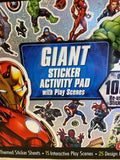 Avengers Giant Sticker Activity Pad With Play Scenes Marvel NEW