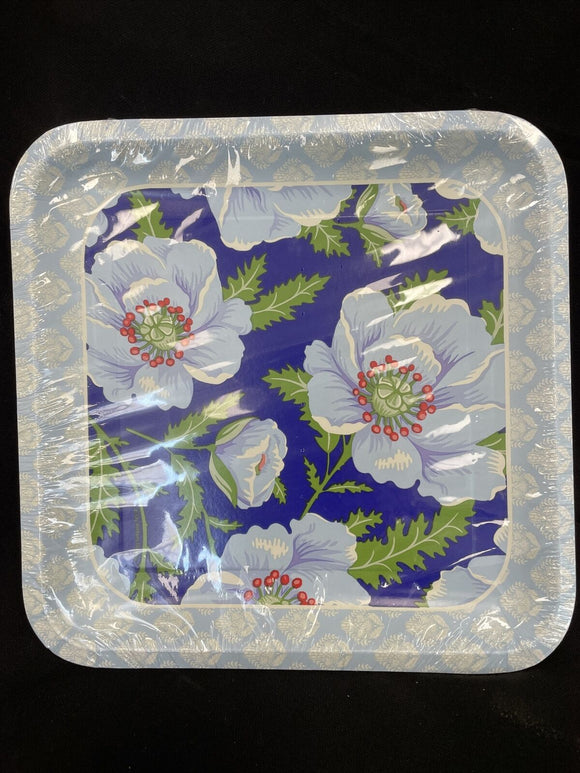 Floral 'Mediterranean Garden' Extra Large 10 1/4”Paper Plates (8ct)