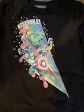 Marvel Girls Avengers Assemble Black Sz Small Sweatshirt