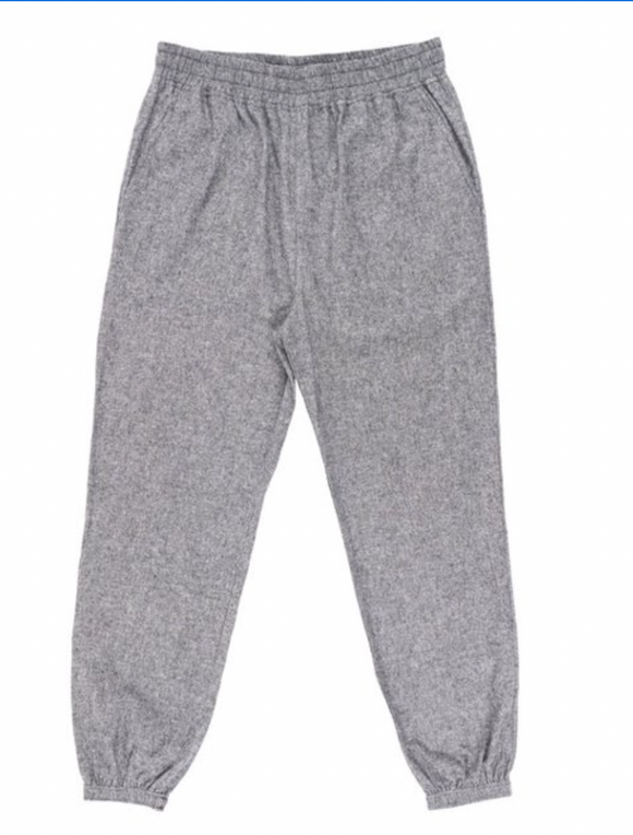 Burnside B8810 The Weekend  Flannel Jogger Heather Grey Size Small