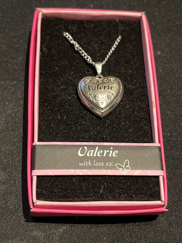 Heart Picture Locket With Love Necklace 16-18