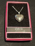 Heart Picture Locket With Love Necklace 16-18" Chain Valerie