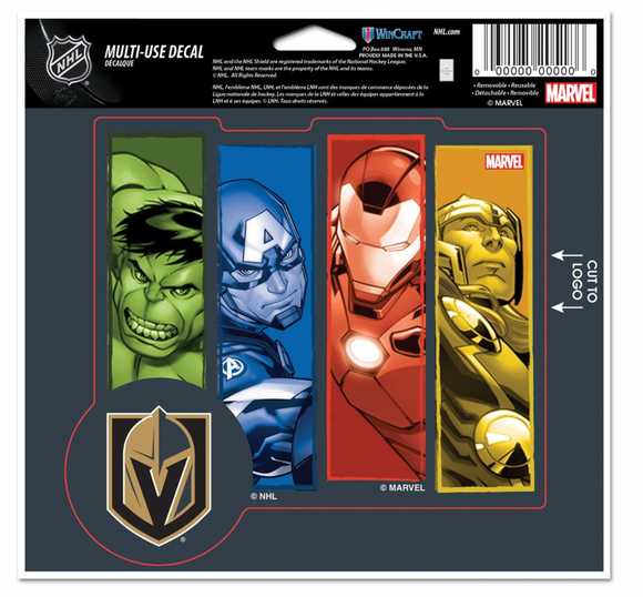 Vegas Golden Knights MARVEL MULTI-USE DECAL 5