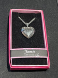 Heart Picture Locket With Love Necklace 16-18" Chain Jamie
