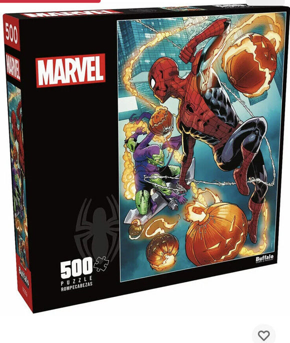 Buffalo Games Marvel Puzzle Spider-Man VS Green Goblin 500 pcs New