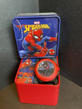 Spiderman Youth Watch w/Flashing Spiderman that Opens to View Time