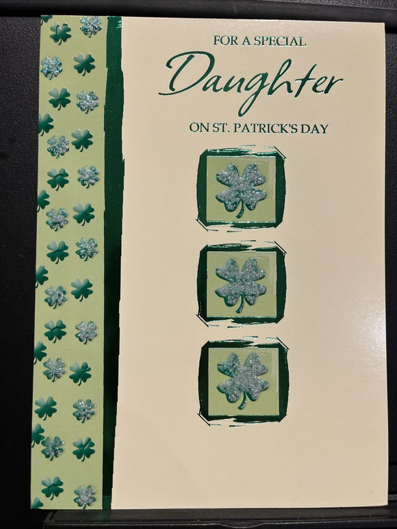For Daughter St. Patrick's Day Greeting Card w/Envelope