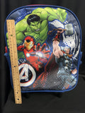 Marvel Avengers Small Rolling Back Pack Retractable Handle & Zipper Compartment