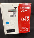 Genuine Canon Genuine Toner, Cartridge 045 Cyan (1241C001), Class MF630C LB610