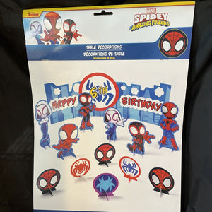 SPIDEY AND HIS AMAZING FRIENDS TABLE DECORATING KIT (15)  Birthday Spider-Man Marvel