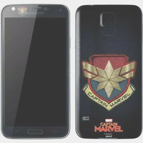 Marvel  Captain Marvel Patch Galaxy S5 Skinit Phone Skin NEW