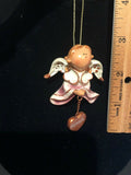Pink Makayla Prayer Angel Orn by the Encore Group made by Russ Berrie NEW