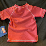 Marvel Spider-Man Toddler Swim Shirt NWT UPF 50+ Boys Top Short Sleeve 4T