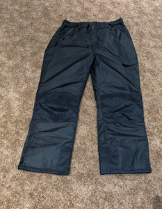 AQ Explore Unknown Snow Ski Pants, Black, Insulated, Adjustable Waist Sz XL