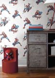 York Wallcoverings DI0939 Spider-Man Fracture Wallpaper Red/Blue/Gray