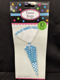 Amscan Cone Shaped Plastic Party Goodie Bags (Pack Of 10 W/Twist Ties Caribbean