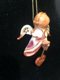 Pink Kelsey Prayer Angel Orn by the Encore Group made by Russ Berrie NEW