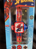 Spiderman LCD Display Kids Projection watch W/ 6 Different Projection Images