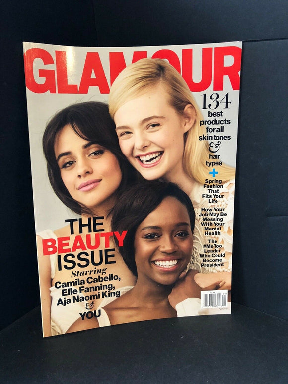 Glamour April 2018 - The Beauty Issue - Camila Cabello Elle Fanning Brand NEW