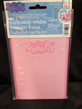 Peppa Pig Party Invitation pack of 8 Party Supplies