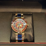 Invicta Women's 28832 Marvel Quartz 3 Hand Blue, Red, Gold Dial Watch