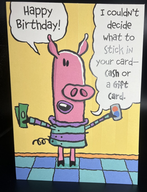 Funny Birthday Greeting Card w/Envelope