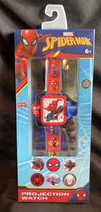 Spiderman LCD Display Kids Projection watch W/ 6 Different Projection Images