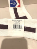 2 Pairs Hole-in-None White/Maroon Over the Calf Baseball Socks Sz 7-9  NEW