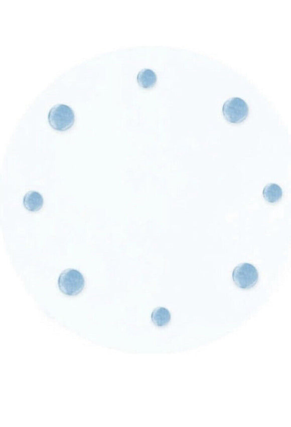 Polka Dot Tulle Baby Shower Party Favor 9” Diameter Circles 12 Ct