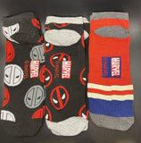 Marvel Deadpool 3 Pack Mens Ankle Socks Size 6-12