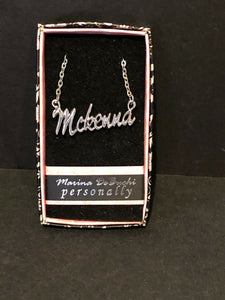Marina DeBuchi "Mckenna" Necklace Silver Plated  15" +3" extender    NEW