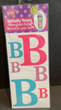 Initially Yours “B” Monogram Decal 3D Embossed Effect