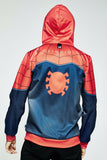 TEAM LIQUID X MARVEL SPIDER-MAN JERSEY HOODIE SZ LARGE