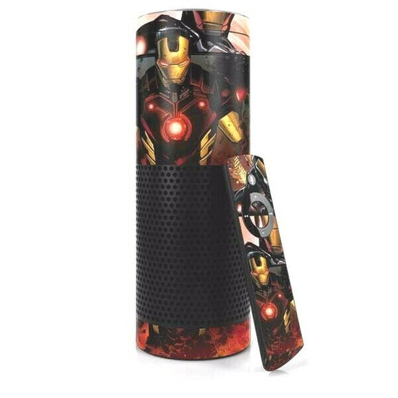 Marvel Ironman In Battle Amazon Echo Skin By Skinit NEW